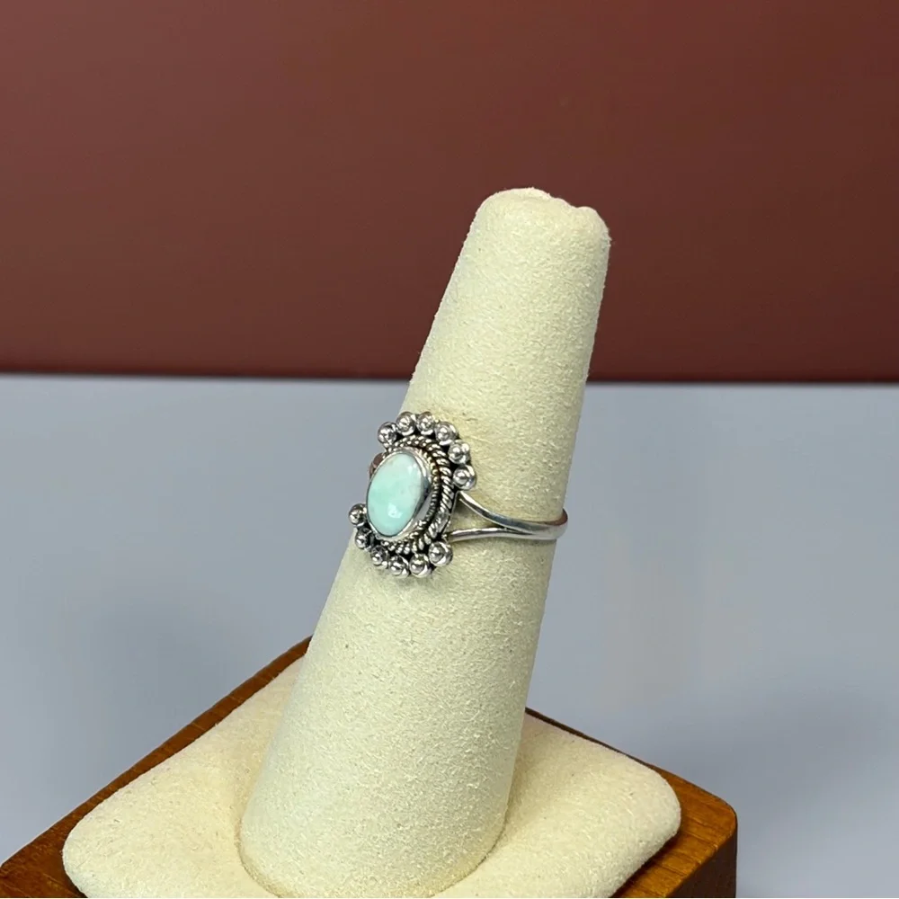 925 Sterling Silver Palomino Turquoise Ring